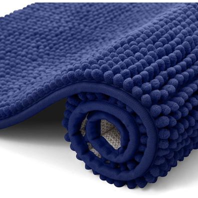 Homaxy Chenille Badematte 40x120 cm, rutschfest, waschbar, ultra-saugfähig