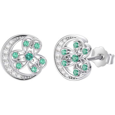 Trishula S925 Sterling Silber Tier Ohrringe - Hypoallergen, Glückssymbol