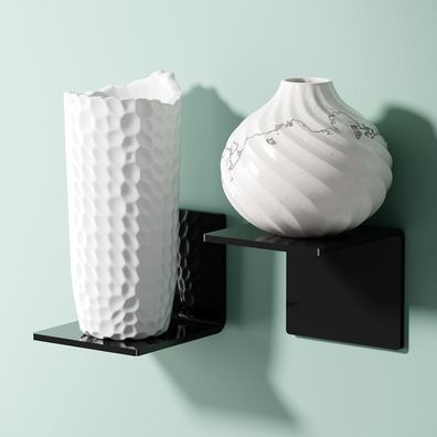 Pavstine Wandregal Klein 2er-Set, Mini Schweberegale 10cm Breit, Kleberegal