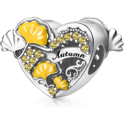 Symretie 925 Sterling Silber Charm Anhänger - Schmetterling Herz Charm für