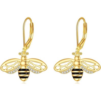 VONALA 925 Sterling Silber Biene Ohrringe Ohrstecker Schmuck für Damen Mädchen