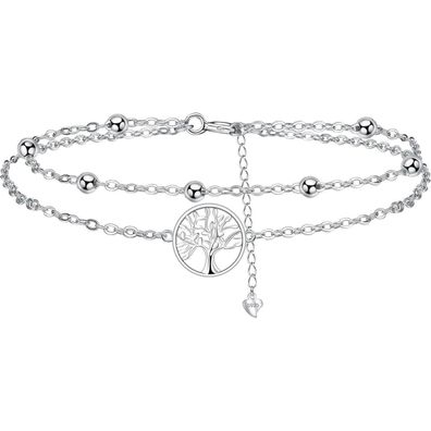 J. MUEN Damen Armband Silber 925 - Geschenk für Mama, Ehefrau, Freundin