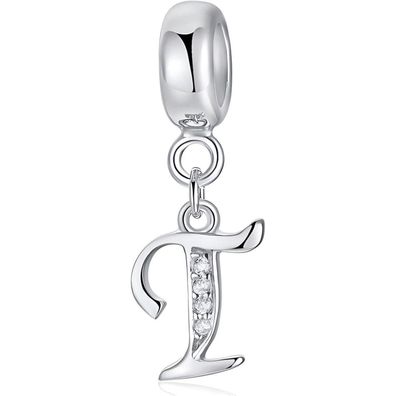 Symretie Damen 925 Sterling Silber Initial Charm Anhänger Buchstabe A-Z