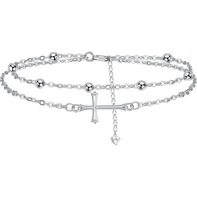 J. MUEN Damen Armband Silber 925 - Verstellbare Länge, Hypoallergen, Geschenk