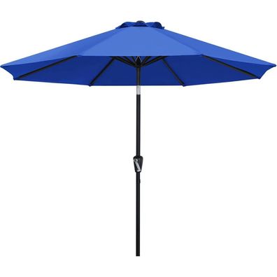 Abccanopy Sonnenschirm 270cm Königsblau, wasserabweisend, mit Kurbel und