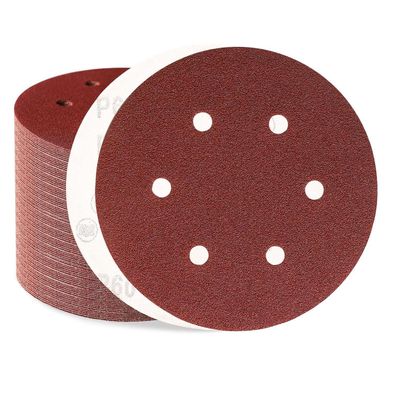 Sztaoip 80er Schleifpapier Klett 150mm Körnung 60 für Exzenterschleifer, Holz