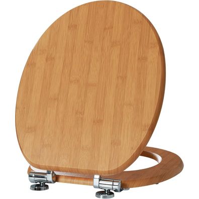 Sinobath WC Sitz mit Absenkautomatik - Hochwertige Qualität aus Holz (Bambus)