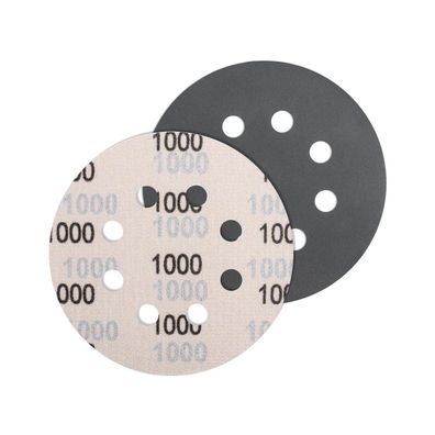 JatilEr Schleifpapier 125mm Klett, 5 Stück, Körnung 1000, Rund, 8 Loch