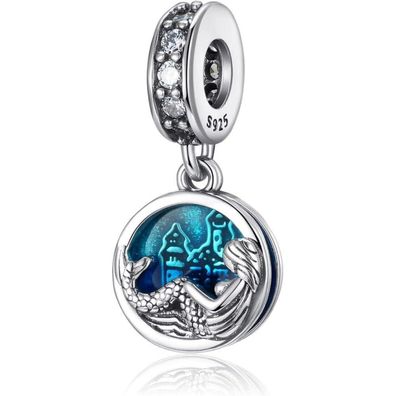 Symretie 925 Sterling Silber Charm Anhänger - Schmetterling Herz Charm für