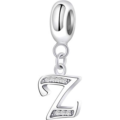 Symretie Damen 925 Sterling Silber Initial Charm Anhänger Buchstaben A-Z