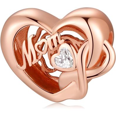 Symretie 925 Sterling Silber Charm Anhänger - Schmetterling Herz Charm für