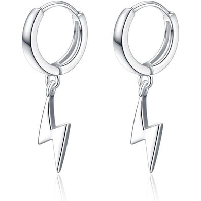 VONALA Sterling Silber Creolen für Damen und Herren mit Kreuz, Sternen und
