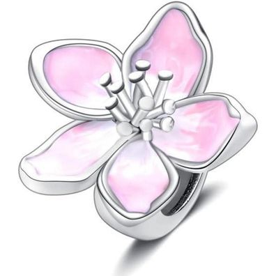 Symretie 925 Sterling Silber Charm Anhänger Schmetterling Herz für Damen