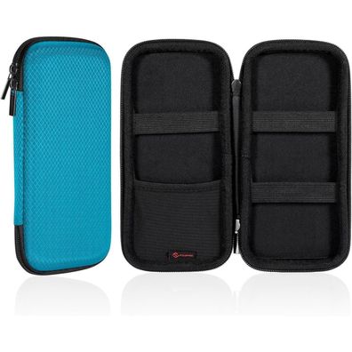 FINPAC Federmäppchen, Hartschalen-Etui, stoßfest, Türkis, Groß