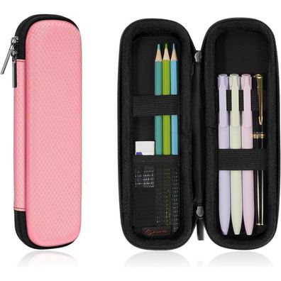 FINPAC Federmäppchen Rosa Klein, Hartes EVA Etui, Stoßfest, für Büro und