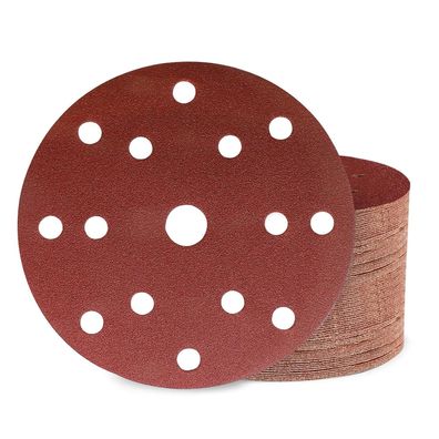 Huopueit 50er Schleifpapier 150mm Klett 120 Körnung 15 Loch für