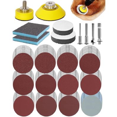 250tlg. Schleifscheiben Set 50mm Klett für Bohrer, Dremel, Akkuschrauber
