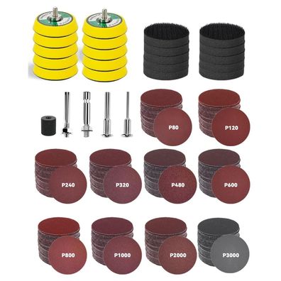 Pomsare 325tlg Klett Schleifpapier Set 50mm, Körnung 80-3000 für Dremel
