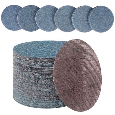 PMIQSA 30tlg. Keramik Schleifgitter 150mm Klett, 60 Körnung für