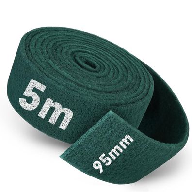 PMIQSA Schleifvlies Rolle 5m x 95mm Korn 800 - Vielseitig für Holz, Metall und