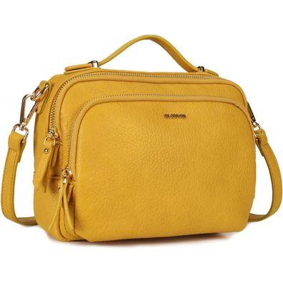 Gladdon Umhängetasche Damen Klein aus PU-Leder, Crossbody Tasche mit