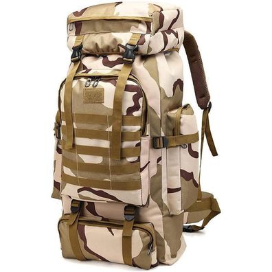 Kabxhueo Wanderrucksack 60L-80L, wasserdicht, für Herren & Damen