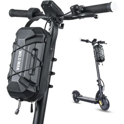 Faireach E-Scooter Tasche 3L, wasserdichte Lenkertasche mit Hardcase für