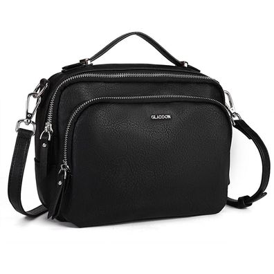 Gladdon Damen Umhängetasche Klein aus PU-Leder, Crossbody Tasche mit