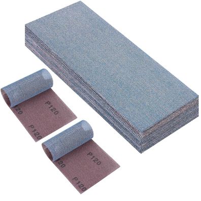 PMIQSA 25x Netz Schleifstreifen 115x230mm Klett, Profi-Keramik Schleifgitter