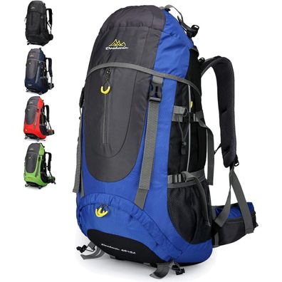 Doshwin 70L Trekkingrucksack - Großer Wanderrucksack für Damen und Herren, Blau