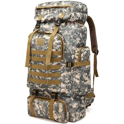 Kabxhueo Großer Wanderrucksack 60L-80L, wasserdicht, für Herren & Damen