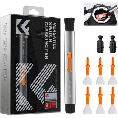 K&F Concept 9-in-1 Reinigung Stift Set mit Pinsel, Carbonspitzen und Sensor