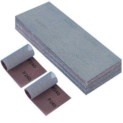 PMIQSA 25x Netz Schleifstreifen 115x230mm Klett, Profi-Keramik Schleifgitter
