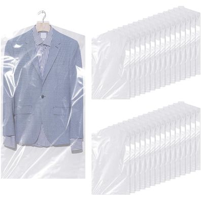 Hejo 30 Stück Kleidersäcke Transparent 60x90cm - Waschbare Kleiderhüllen für