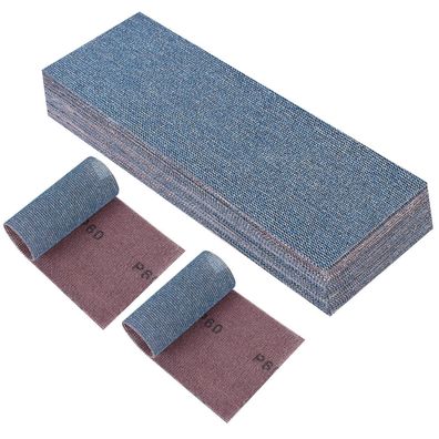 PMIQSA 25x Netz Schleifstreifen 80x230mm Klett Profi-Keramik Schleifgitter