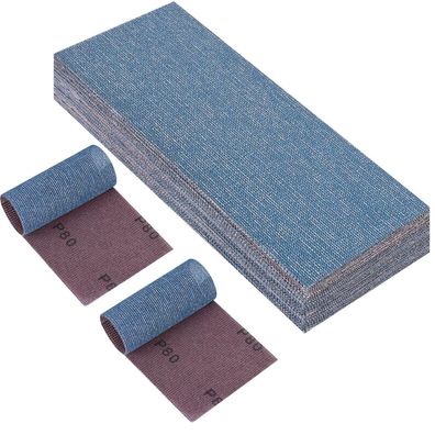 PMIQSA 25x Netz Schleifstreifen 115x230mm Klett, Profi-Keramik Schleifgitter