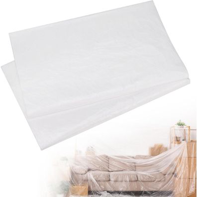 Hejo 2er Set Abdeckfolie Maler 4x5m - Starke, transparente Malerplane aus PE