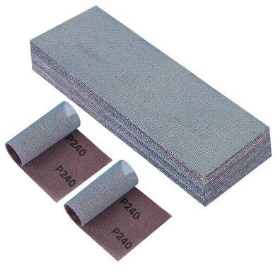 PMIQSA 25x Netz Schleifstreifen 80x230mm Klett, Profi-Keramik Schleifgitter