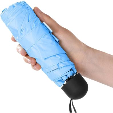 Chakipee Mini Regenschirm Klein Taschenschirm Kompakt Faltbar Leicht UV Schutz