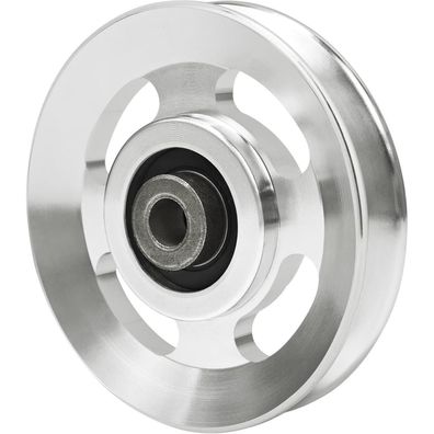 Topfinder Seilrolle 90mm mit Kugellager - Umlenkrolle für Fitnessgeräte