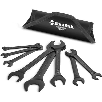 Duratech Doppelmaulschlüssel Satz Extra Flach, 8-teilig, Metrisch, 5,5mm-27mm