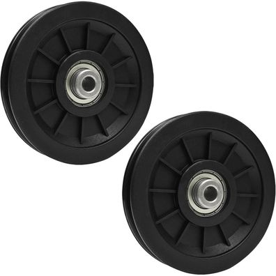 Topfinder Seilrolle 110mm mit Kugellager für Fitnessgeräte, Latzug