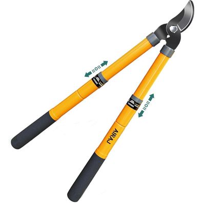 AIRAJ Teleskop Astschere 42-61cm, ausziehbar, für trockene und nasse Äste