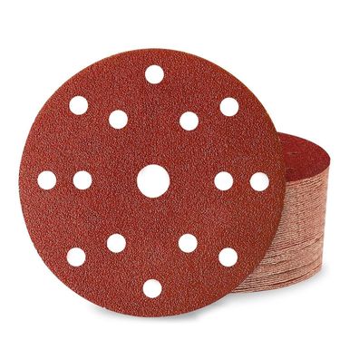 Huopueit 40 Stück Schleifpapier 150mm Klett 40 Körnung 15 Loch für