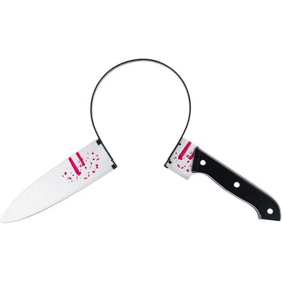 ROSAUI Halloween Messer Haarreif - Gruseliges Kostüm Accessoire für Damen und