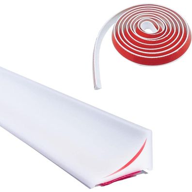 Qiyiche Schwallschutzleiste Dusche Selbstklebend 6M*20MM, Trennung von Nass und