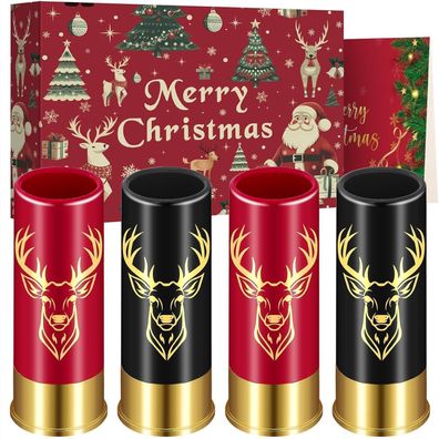 Lkkcher Novelty Hirschkopf Schnapsgläser 4er Set, 45ml, mit
