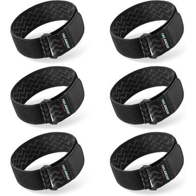 Trilancer Elastische Gurtbänder mit Klettverschluss (6er-Pack) - 36x5cm, ideal