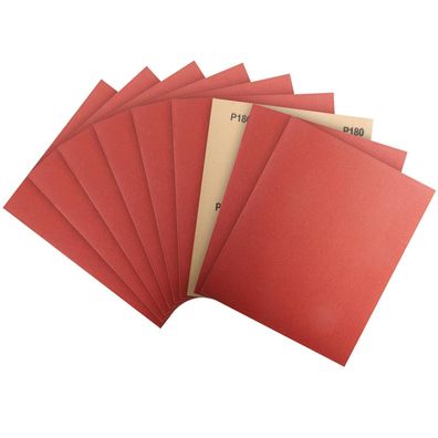 PMIQSA 10er Schleifpapier Set, 23x28 cm, Körnung 180 für Auto, Metall, Holz