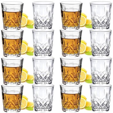 JAIEF 60 ml Schnapsgläser, bleifreies Glas, klares Schnapsglas mit schwerem